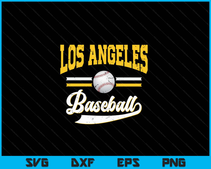 Retro Game Day Vintage Los Angeles Baseball SVG PNG Digital Cutting Files Retro Game Day Vintage Los Angeles Baseball SVG PNG Digital Cutting Files