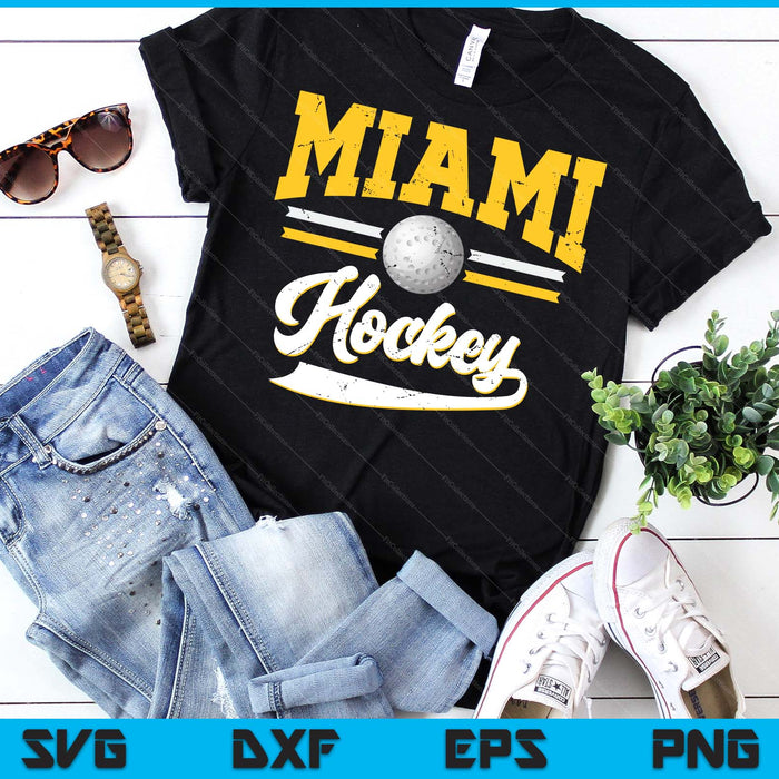 Retro Game Day Vintage Miami Hockey SVG PNG Digital Cutting Files Retro Game Day Vintage Miami Hockey SVG PNG Digital Cutting Files