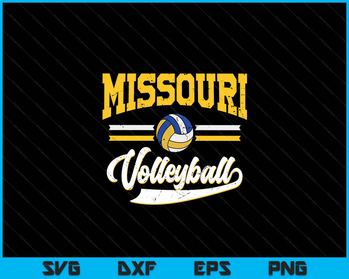 Retro Game Day Vintage Missouri Volleyball SVG PNG Digital Cutting Files Retro Game Day Vintage Missouri Volleyball SVG PNG Digital Cutting Files