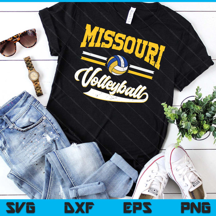 Retro Game Day Vintage Missouri Volleyball SVG PNG Digital Cutting Files Retro Game Day Vintage Missouri Volleyball SVG PNG Digital Cutting Files