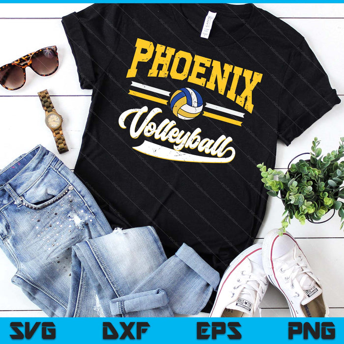 Retro Game Day Vintage Phoenix Volleyball SVG PNG Digital Cutting Files Retro Game Day Vintage Phoenix Volleyball SVG PNG Digital Cutting Files