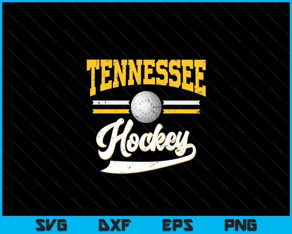 Retro Game Day Vintage Tennessee Hockey SVG PNG Digital Cutting Files