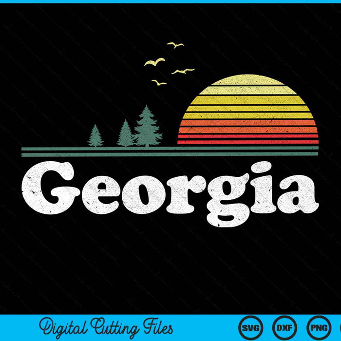 Retro Georgia State Park GA Inicio SVG PNG Cortar archivos imprimibles Retro Georgia State Park GA Inicio SVG PNG Cortar archivos imprimibles