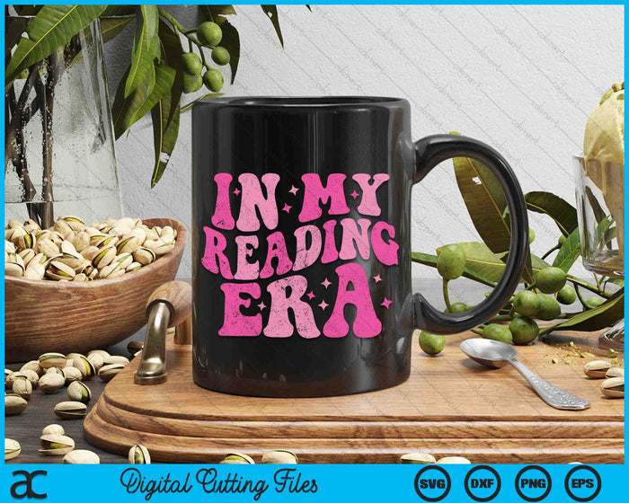 Retro Groovy In My Reading Era Book Reader SVG PNG Digital Cutting Files