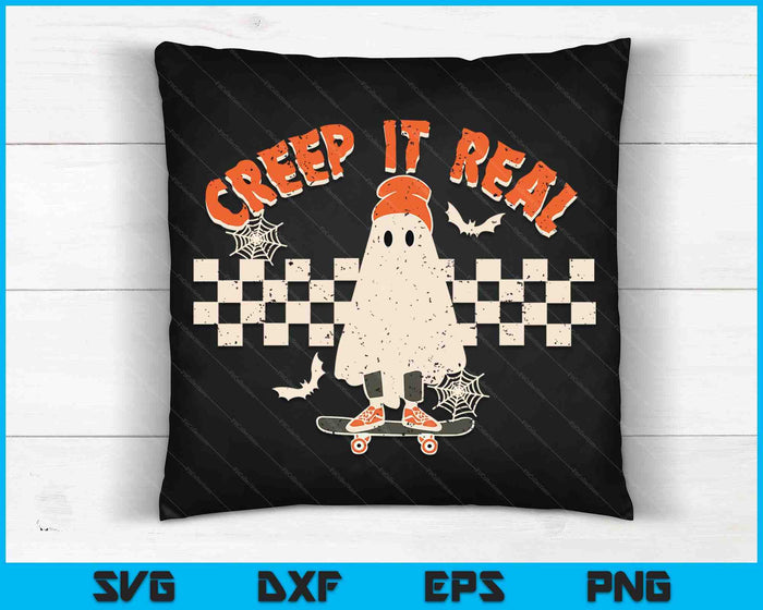 Halloween Creep it Real Vintage Ghost Halloween SVG PNG Digital Cutting Files Halloween Creep it Real Vintage Ghost Halloween SVG PNG Digital Cutting Files