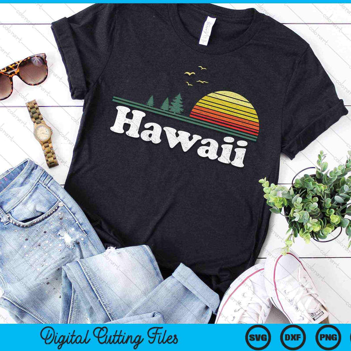 Retro Hawaii State Park HI Home Design SVG PNG Archivos de corte digital Retro Hawaii State Park HI Home Design SVG PNG Archivos de corte digital