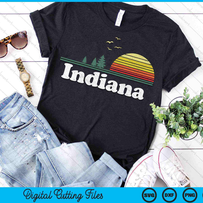 Retro Indiana State Park EN Diseño de Hogar SVG PNG Archivos de Corte Digital Retro Indiana State Park EN Diseño de Hogar SVG PNG Archivos de Corte Digital