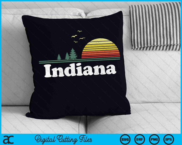 Retro Indiana State Park EN Diseño de Hogar SVG PNG Archivos de Corte Digital
