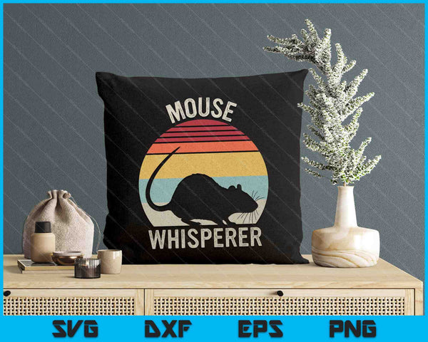Retro Mouse Whisperer Shirt Mouse Lover Gift Funny Vintage SVG PNG Digital Printable Files