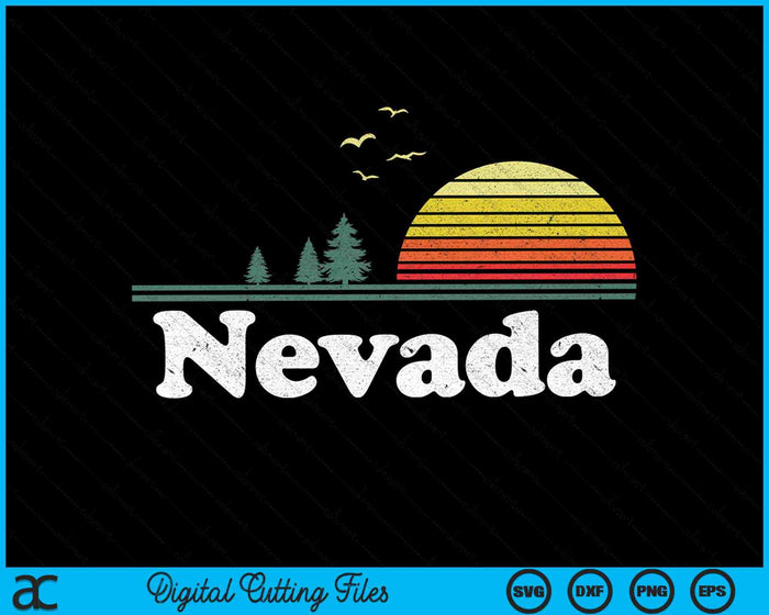 Retro Nevada State Park NV Home Design SVG PNG digitale snijbestanden Retro Nevada State Park NV Home Design SVG PNG digitale snijbestanden