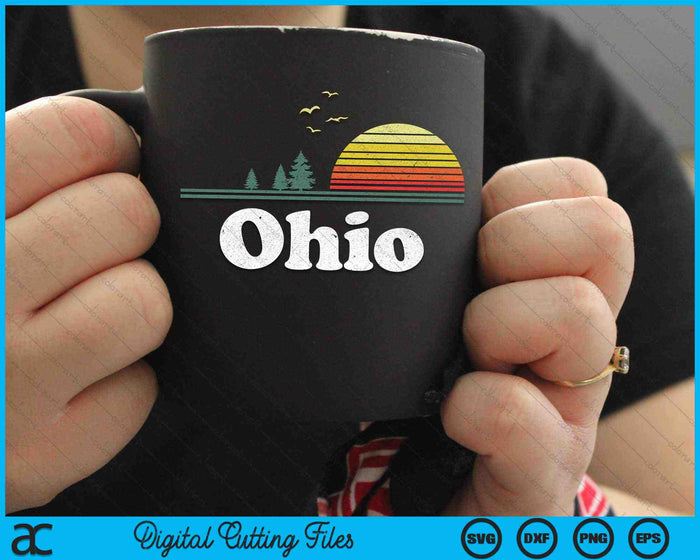 Retro Ohio State Park OH Home Design SVG PNG Cortar archivos imprimibles Retro Ohio State Park OH Home Design SVG PNG Cortar archivos imprimibles