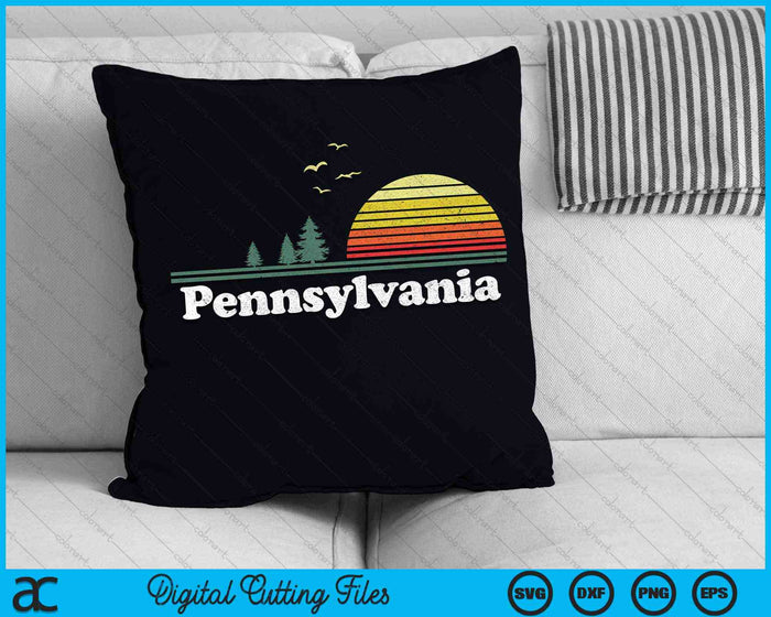 Retro Pennsylvania State Park PA Home Design SVG PNG Cortar archivos imprimibles Retro Pennsylvania State Park PA Home Design SVG PNG Cortar archivos imprimibles