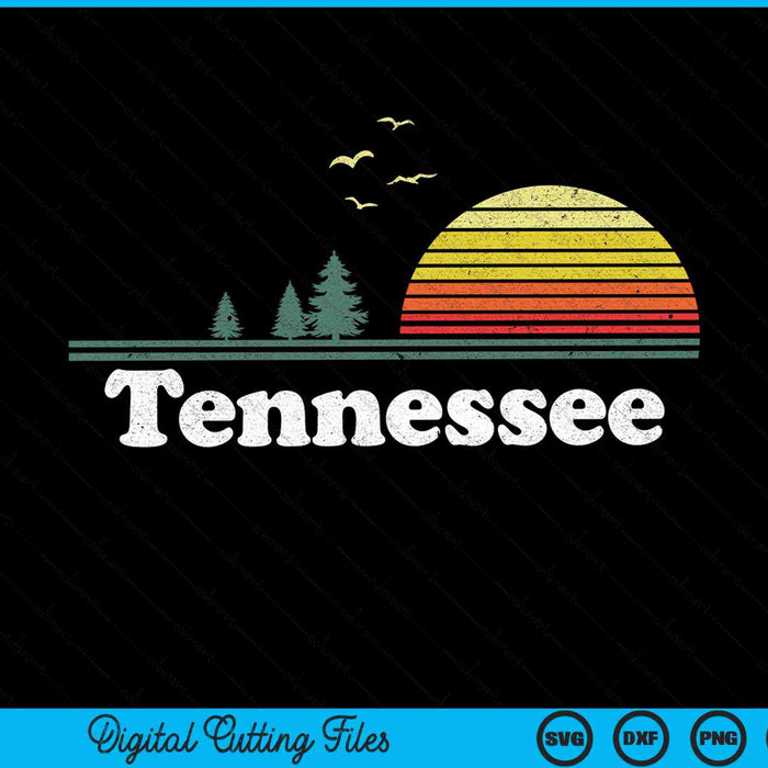 Retro Tennessee State Park TN Home Design SVG PNG Cortar archivos imprimibles Retro Tennessee State Park TN Home Design SVG PNG Cortar archivos imprimibles