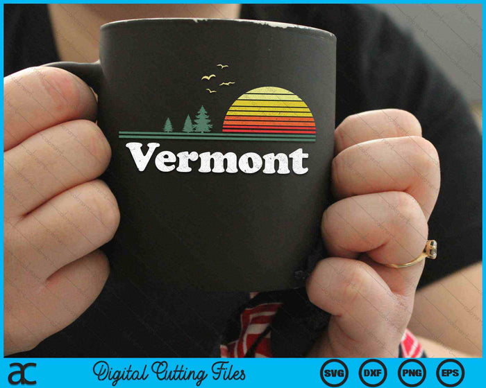 Retro Vermont State Park VT Home Design SVG PNG Archivo de corte digital Retro Vermont State Park VT Home Design SVG PNG Archivo de corte digital