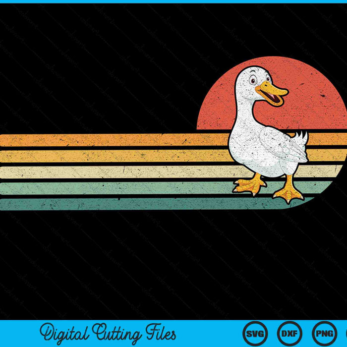Retro Vintage Duck Farm Animal Duck Lover Farmers Ranchers SVG PNG Digital Cutting Files