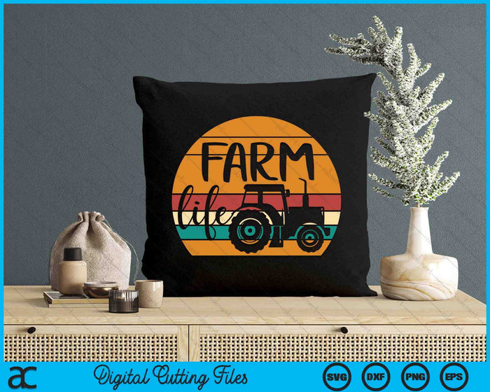 Retro Vintage Farm Life Farming Tractor Family Farmer SVG PNG Digital Cutting File Retro Vintage Farm Life Farming Tractor Family Farmer SVG PNG Digital Cutting File