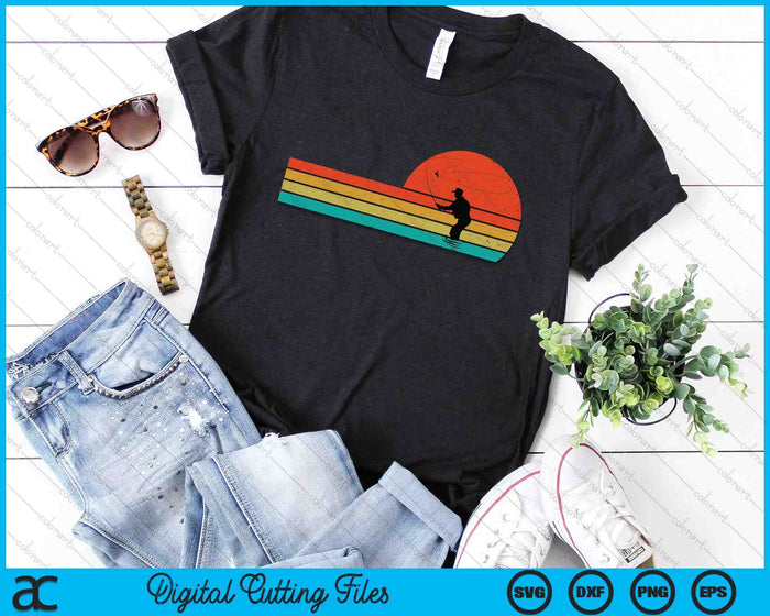 Retro Vintage Fly Fishing Lover SVG PNG Digital Cutting File Retro Vintage Fly Fishing Lover SVG PNG Digital Cutting File