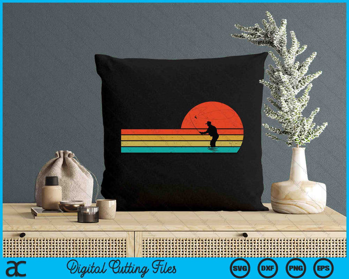 Retro Vintage Fly Fishing Lover SVG PNG Digital Cutting File Retro Vintage Fly Fishing Lover SVG PNG Digital Cutting File
