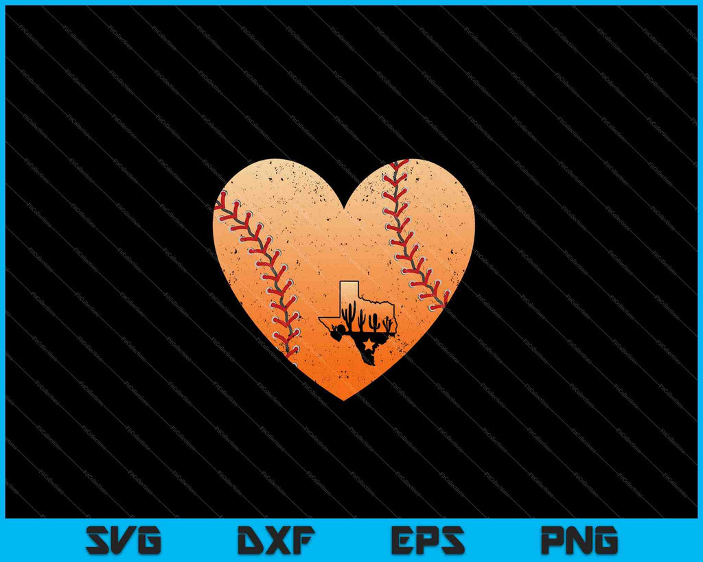 Vintage St.Louis Baseball Leopard Heart Baseball SVG PNG Files