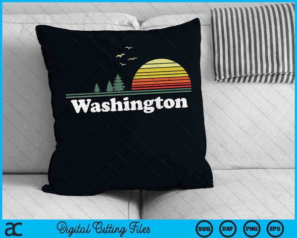 Retro Washington Park WA Home Design SVG PNG Digital Cutting File