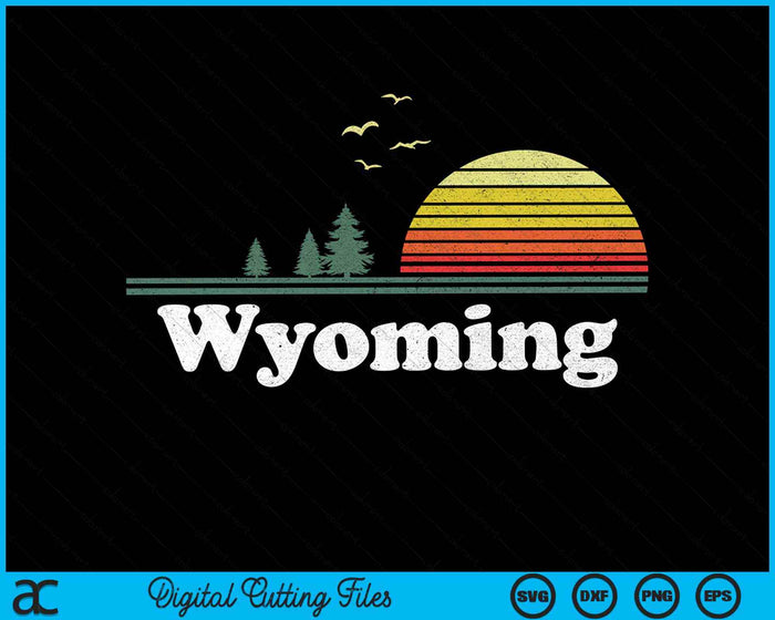 Retro Wyoming Park WY Diseño de hogar SVG PNG Archivo de corte digital Retro Wyoming Park WY Diseño de hogar SVG PNG Archivo de corte digital