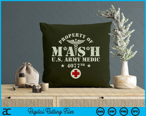 Retro Mashes Army Vintage 4077 4077th Army Military Hospital SVG PNG Digital Printable Files