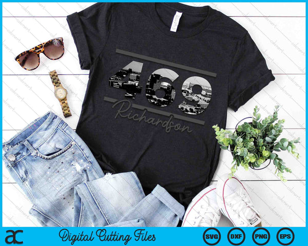 Richardson 469 Area Code Skyline Texas Vintage SVG PNG Digital Cutting Files