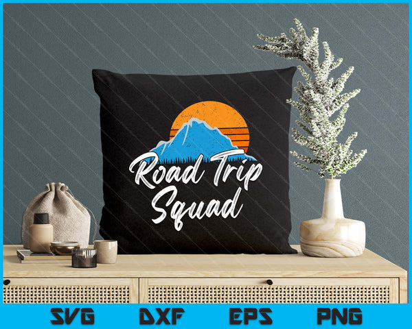 Road Trip Squad  Traveling Tour Souvenir SVG PNG Digital Printable Files