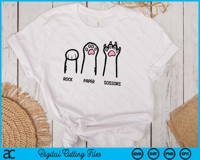 Rock Paper Scissors Cat Paws Funny Boys Girls Kids Toddler SVG PNG Digital Cutting Files Rock Paper Scissors Cat Paws Funny Boys Girls Kids Toddler SVG PNG Digital Cutting Files