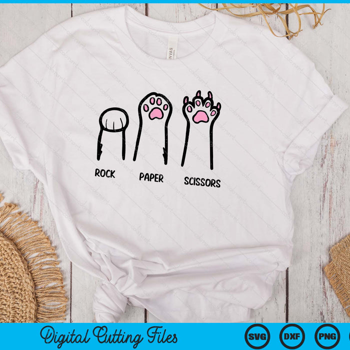 Rock Paper Scissors Cat Paws Funny Boys Girls Kids Toddler SVG PNG Digital Cutting Files Rock Paper Scissors Cat Paws Funny Boys Girls Kids Toddler SVG PNG Digital Cutting Files