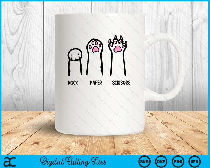 Rock Paper Scissors Cat Paws Funny Boys Girls Kids Toddler SVG PNG Digital Cutting Files Rock Paper Scissors Cat Paws Funny Boys Girls Kids Toddler SVG PNG Digital Cutting Files