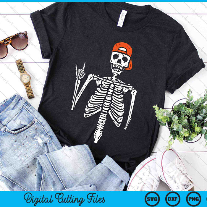 Rocker Skeleton Hand Rock en traje Halloween SVG PNG Archivos de corte digital Rocker Skeleton Hand Rock en traje Halloween SVG PNG Archivos de corte digital