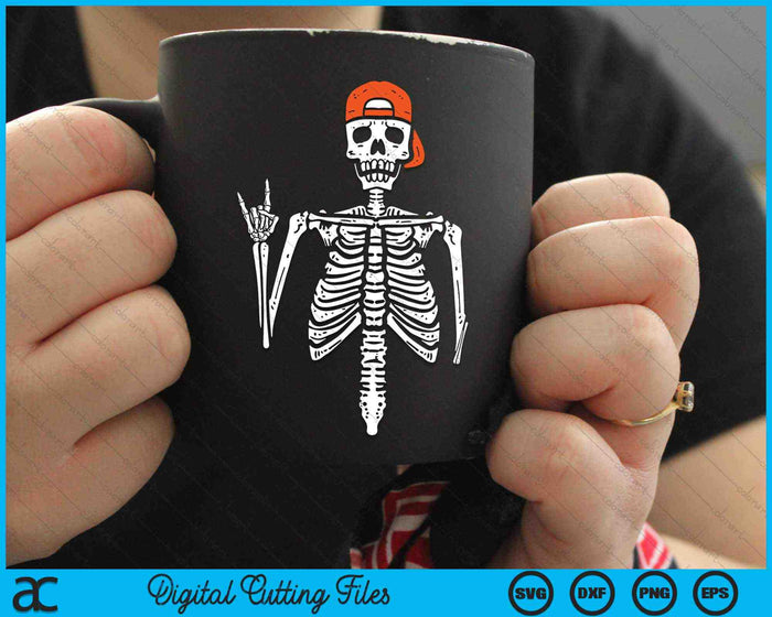 Rocker Skeleton Hand Rock en traje Halloween SVG PNG Archivos de corte digital Rocker Skeleton Hand Rock en traje Halloween SVG PNG Archivos de corte digital