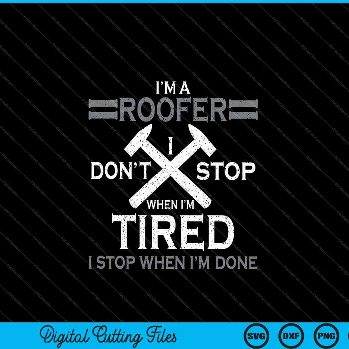 Roofing Roofer SVG PNG Cutting Printable Files