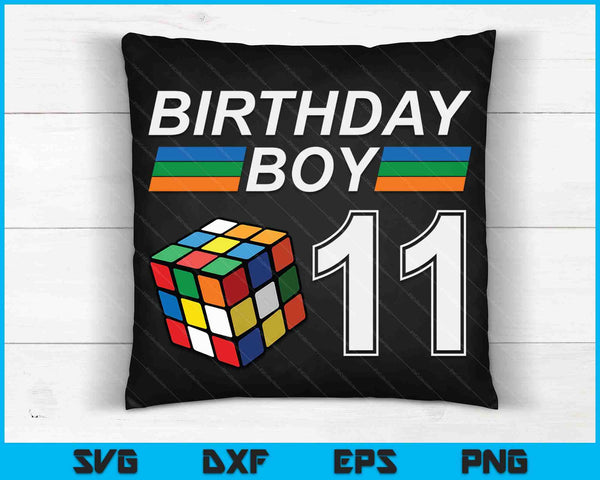 Rubixk Cube Speed Cubing Birthday Boy 11 Years Old Boys Kid SVG PNG Digital Cutting Files