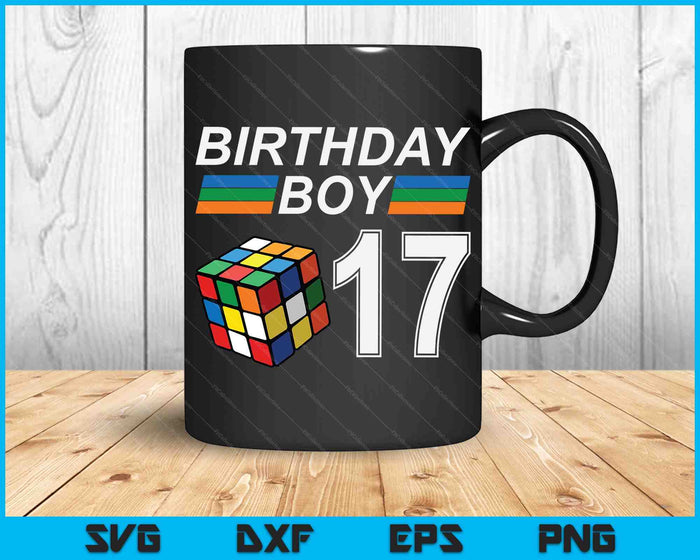 Rubixk Cube Speed Cubing Birthday Boy 17 Years Old Boys Kid SVG PNG Digital Cutting Files