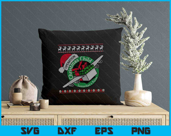 Samaritan's Purse Operation Christmas Child Funny Xmas SVG PNG Digital Printable Files
