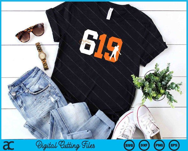 San Diego 619 Vintage 90's Baseball Style SVG PNG Digital Cutting Files