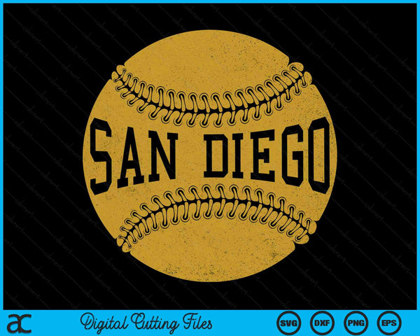 San Diego Baseball Fan SVG PNG Digital Cutting Files