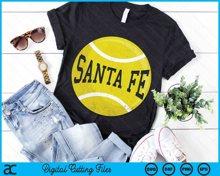 Santa Fe Tennis Fan SVG PNG Digital Cutting Files Santa Fe Tennis Fan SVG PNG Digital Cutting Files
