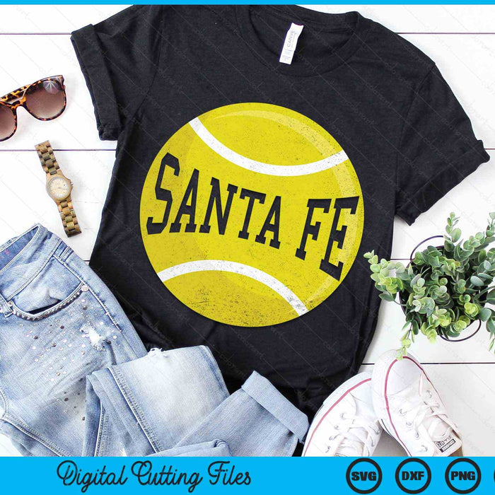 Santa Fe Tennis Fan SVG PNG Digital Cutting Files Santa Fe Tennis Fan SVG PNG Digital Cutting Files