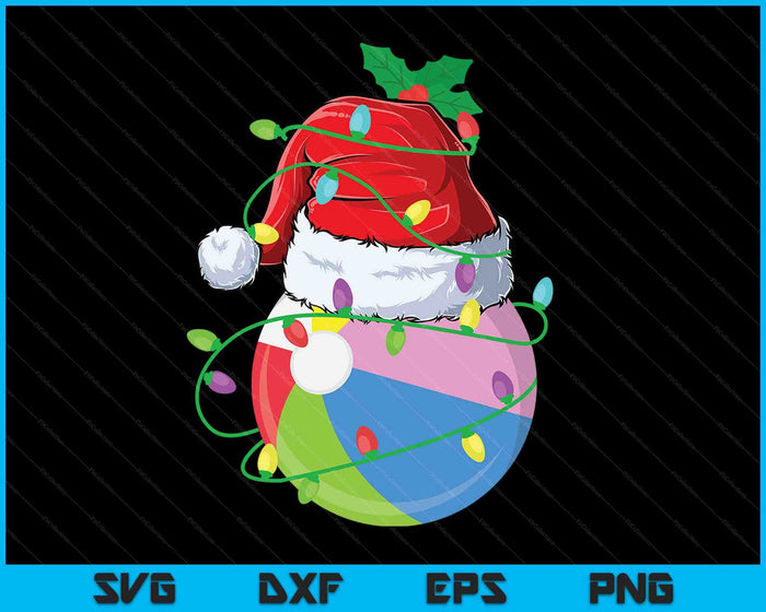 Santa Sports Design For Men Boys Christmas Beach Ball Player SVG PNG Digital Cutting Files Santa Sports Design For Men Boys Christmas Beach Ball Player SVG PNG Digital Cutting Files