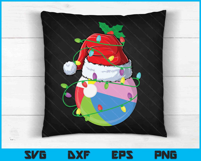 Santa Sports Design For Men Boys Christmas Beach Ball Player SVG PNG Digital Cutting Files Santa Sports Design For Men Boys Christmas Beach Ball Player SVG PNG Digital Cutting Files