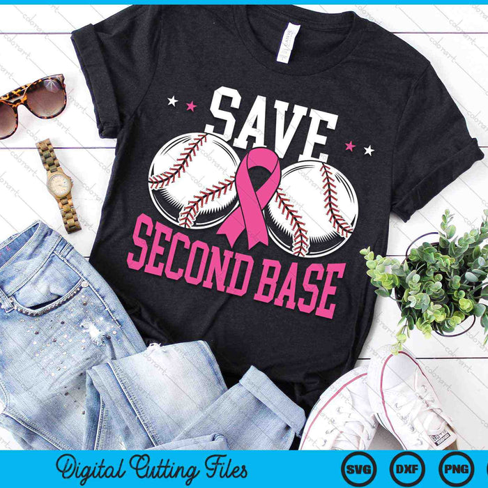 Save Second Base Baseball Player Breast Cancer Awareness SVG PNG Digital Cutting Files Save Second Base Baseball Player Breast Cancer Awareness SVG PNG Digital Cutting Files