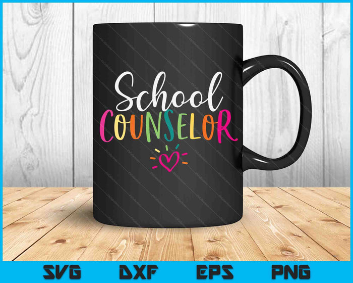 School Guidance Counselor Appreciation Back To School Gift SVG PNG Digital Printable Files
