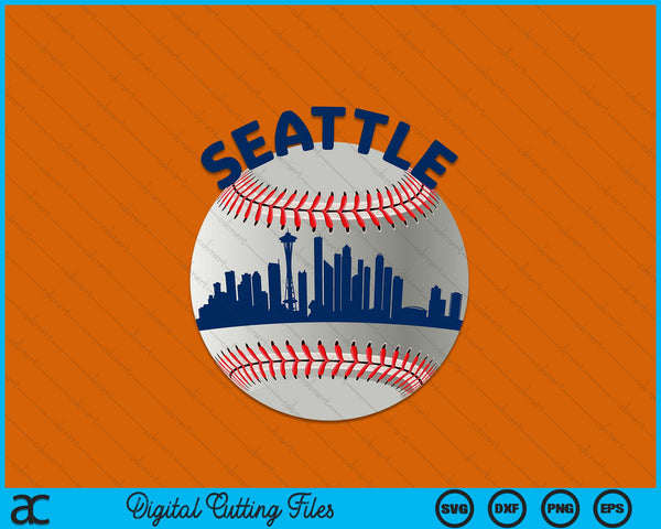 Seattle Baseball Team Fans of Space City SVG PNG Cutting Printable Files