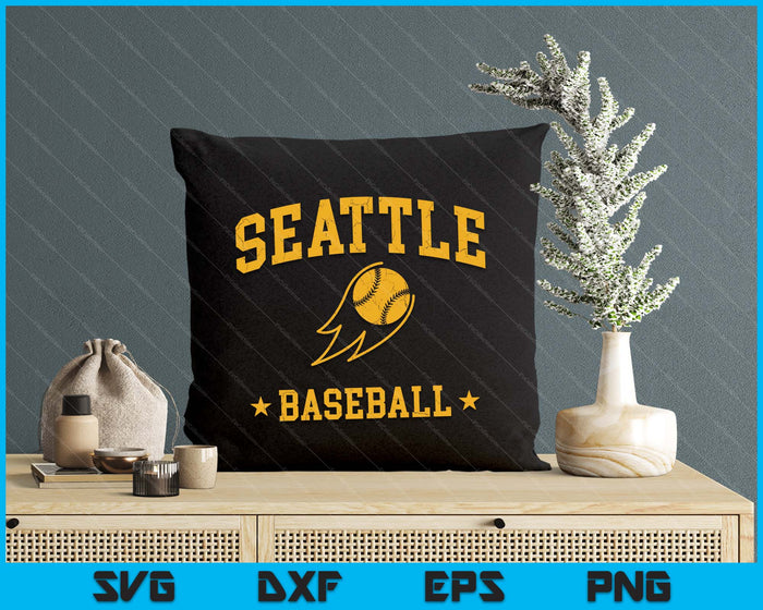 Seattle Baseball Vintage Gameday Retro Baseball Lover SVG PNG Digital Printable Files Seattle Baseball Vintage Gameday Retro Baseball Lover SVG PNG Digital Printable Files