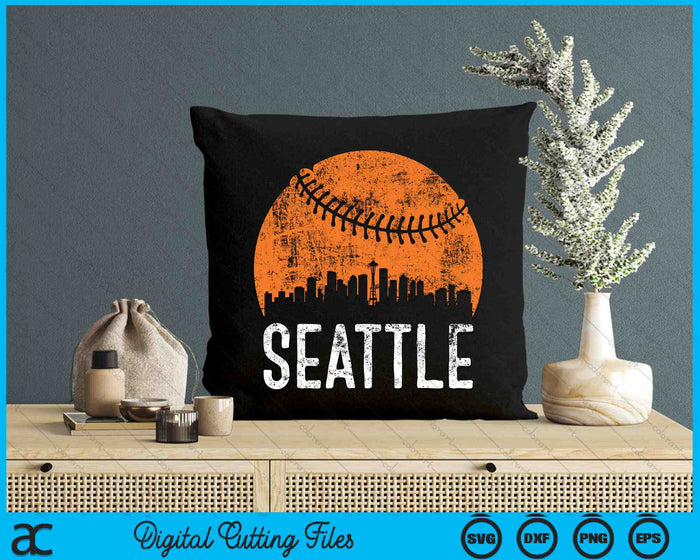 Seattle Skyline Seattle Baseball SVG PNG Digital Cutting Files Seattle Skyline Seattle Baseball SVG PNG Digital Cutting Files
