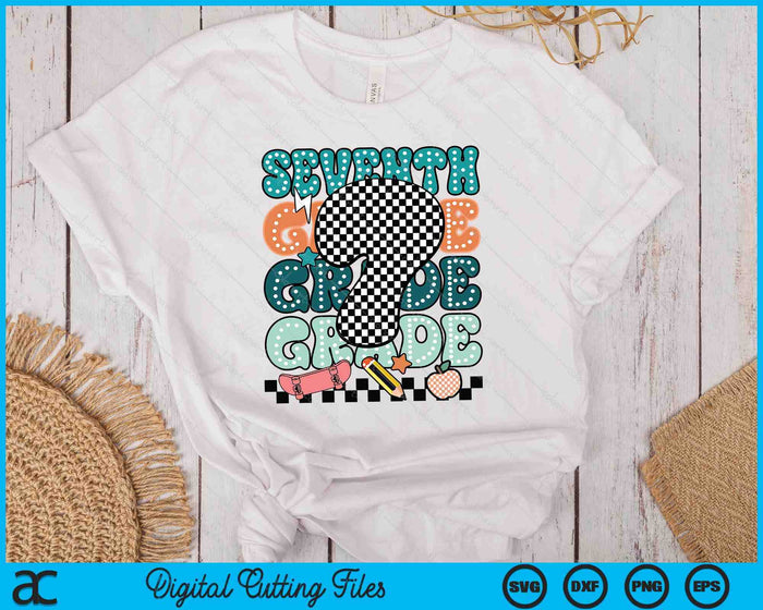 Seventh Grade Back To School For Boys SVG PNG Digital Printable Files Seventh Grade Back To School For Boys SVG PNG Digital Printable Files