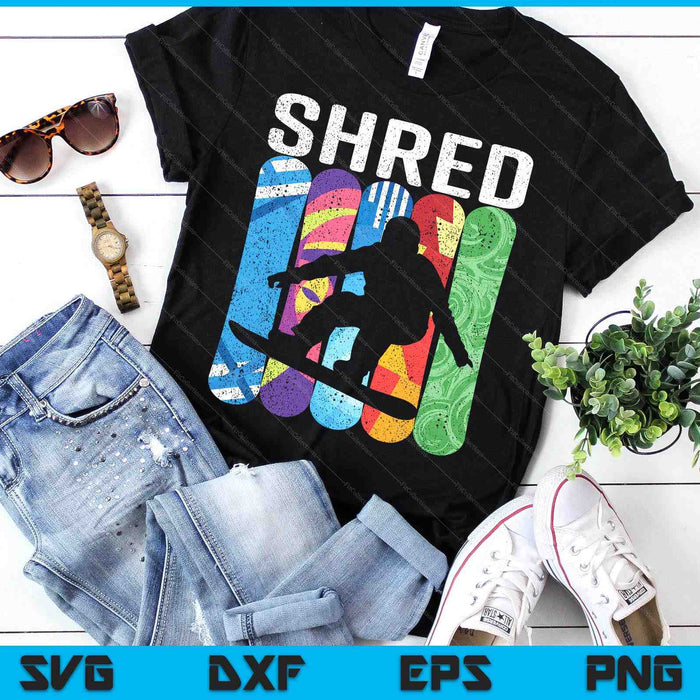 Shred Winter Snowboard Snowboarding Rider SVG PNG Digital Printable Files Shred Winter Snowboard Snowboarding Rider SVG PNG Digital Printable Files